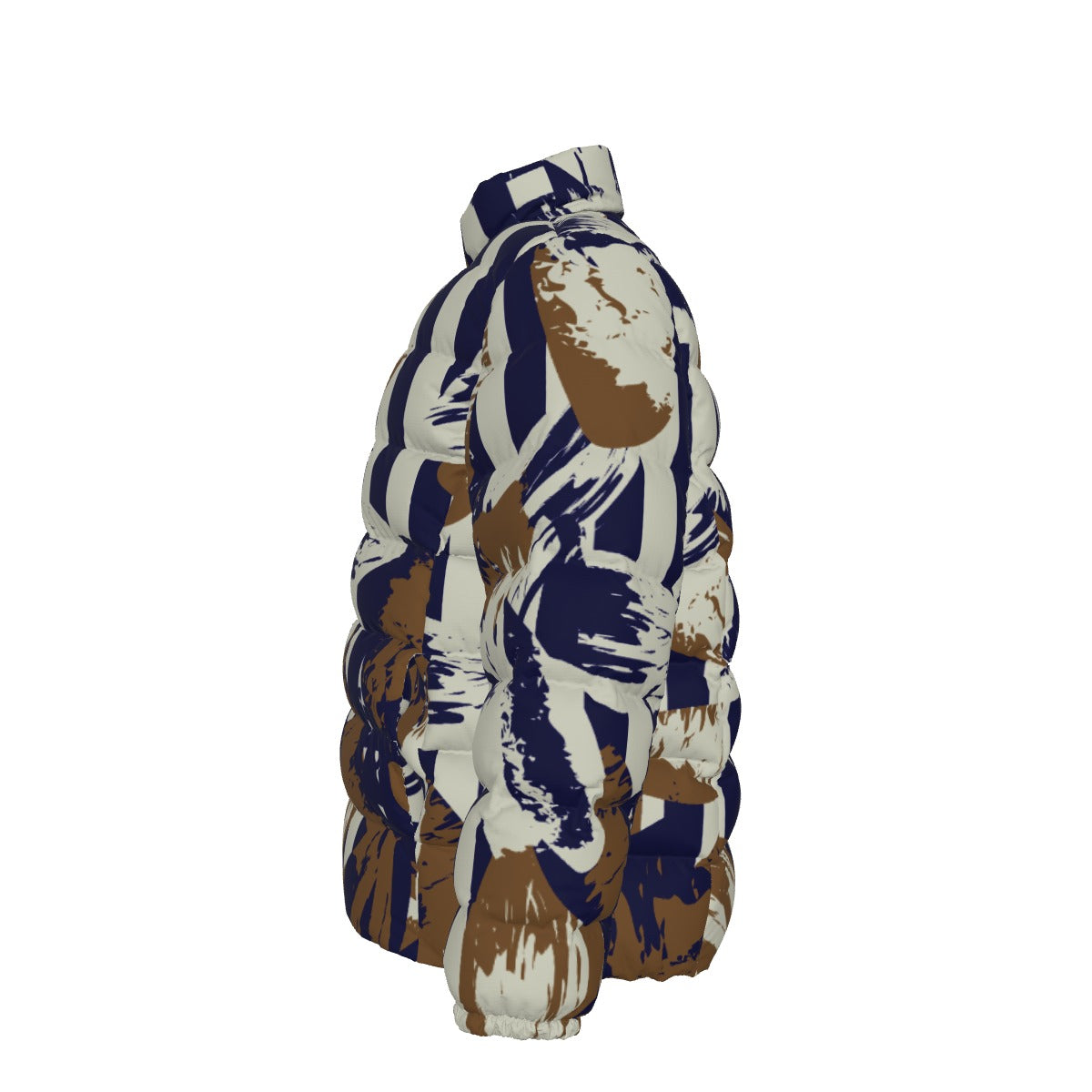 All-Over Print Unisex Stand collar slim down jacket
