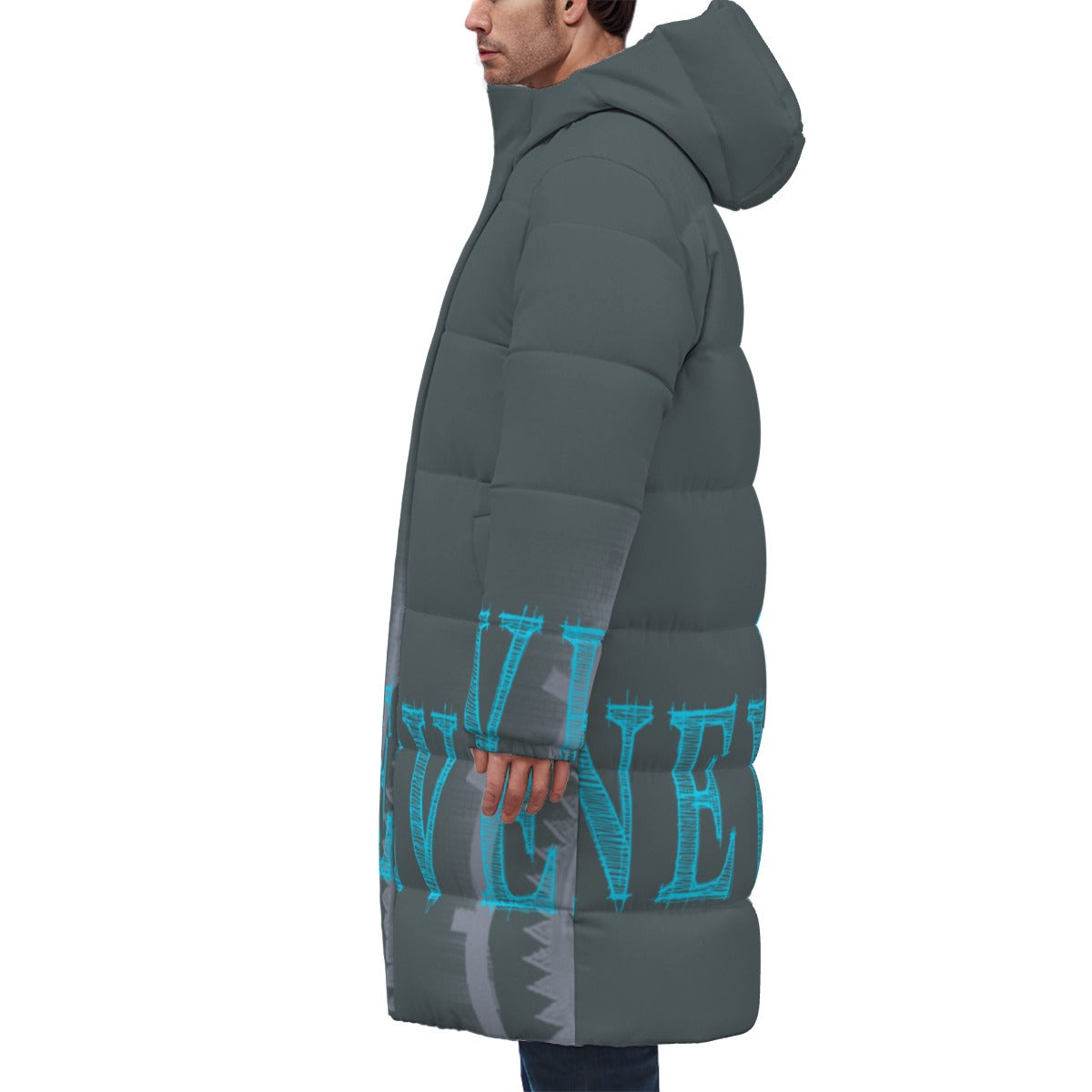 All-Over Print Unisex Long Down Jacket