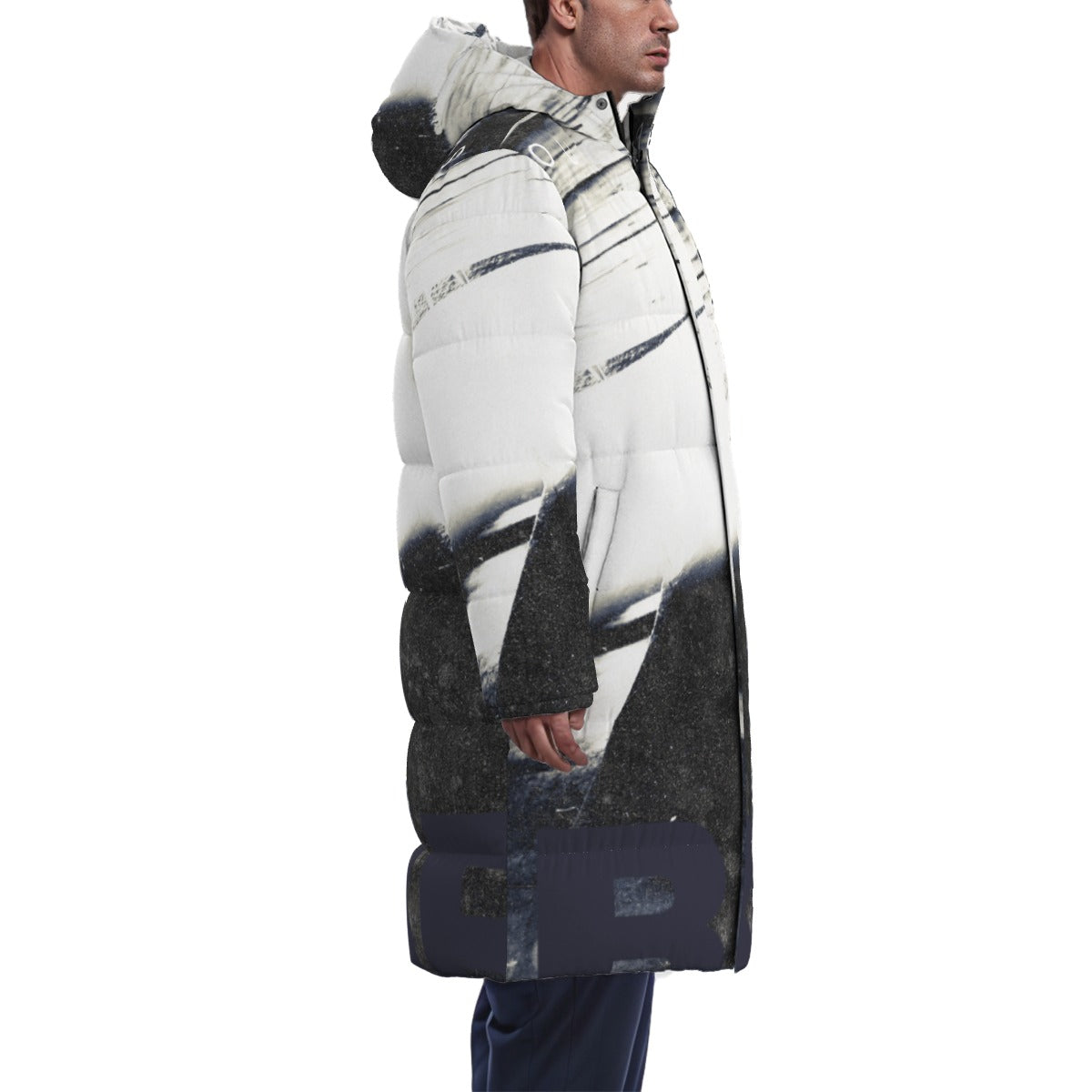 All-Over Print Unisex Long Down Jacket