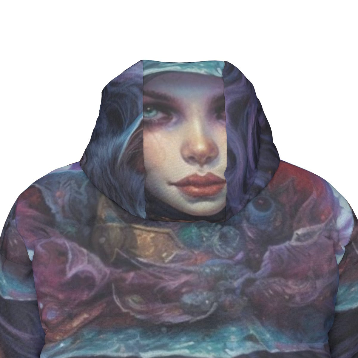 All-Over Print Unisex Long Down Jacket