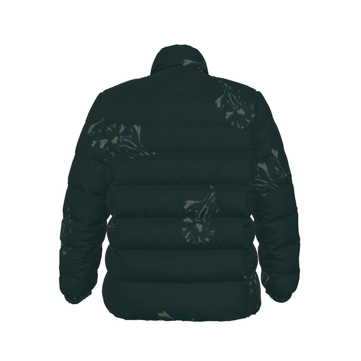 All-Over Print Unisex Stand collar slim down jacket