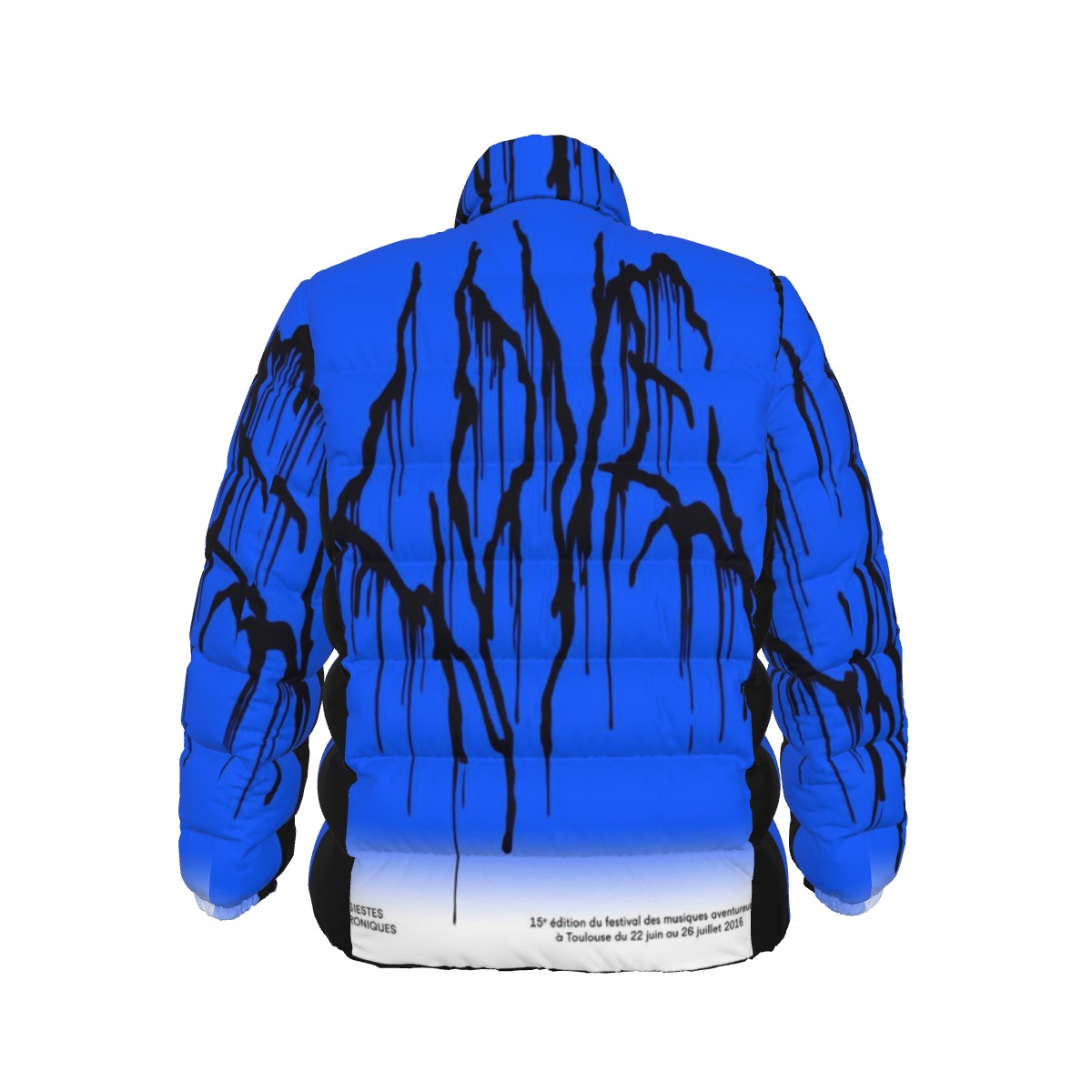 All-Over Print Unisex Stand collar slim down jacket