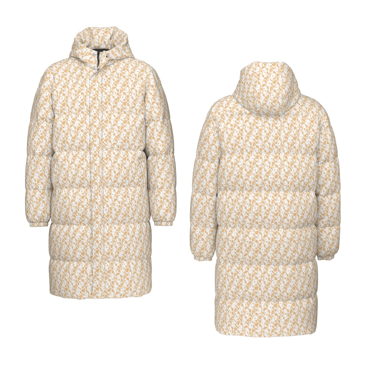 All-Over Print Unisex Long Down Jacket