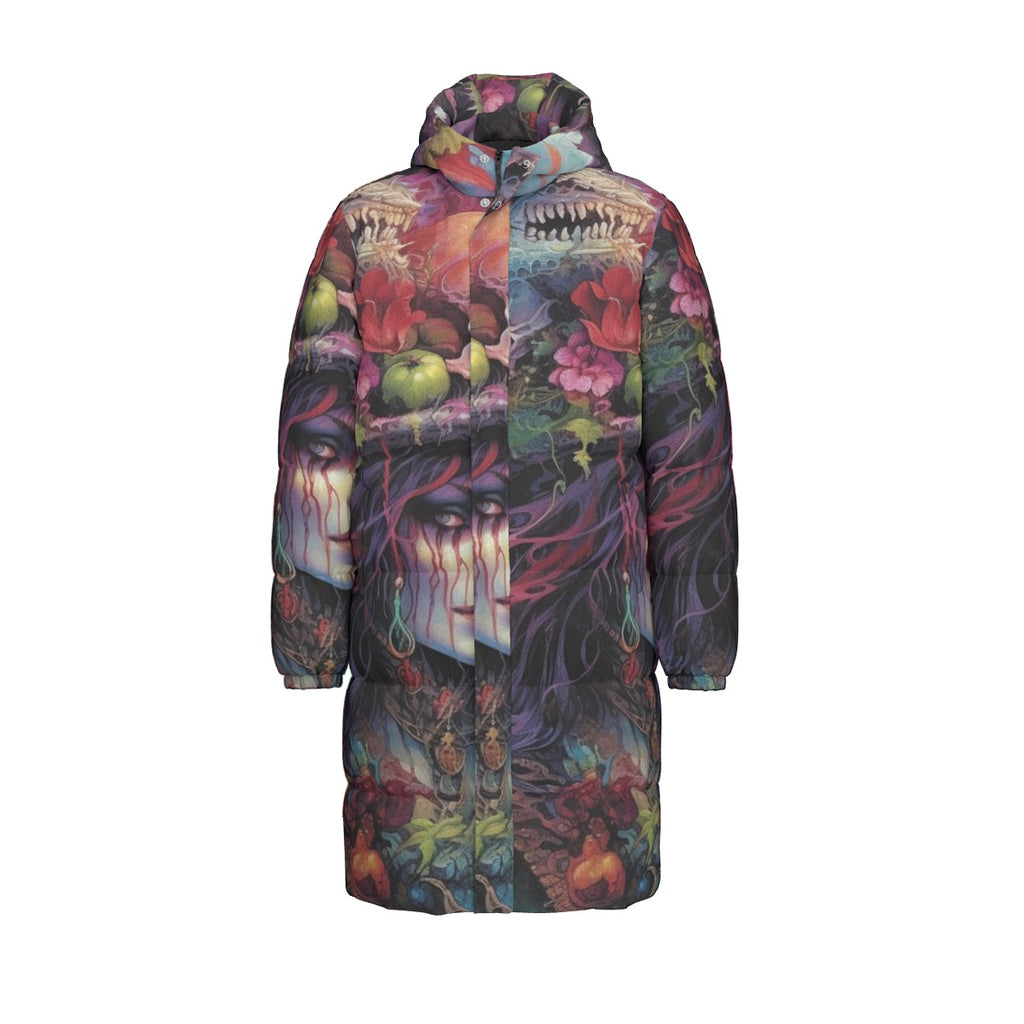 All-Over Print Unisex Long Down Jacket