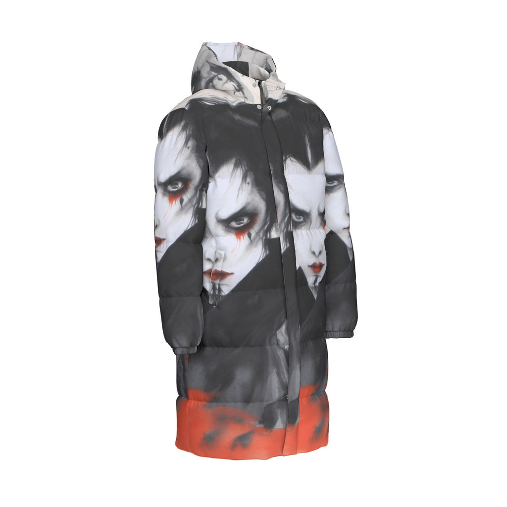 All-Over Print Unisex Long Down Jacket