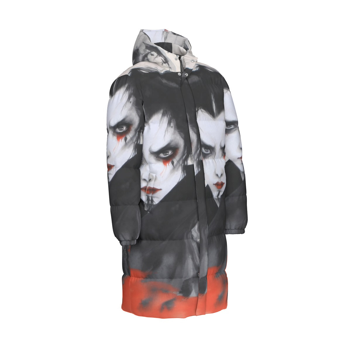 All-Over Print Unisex Long Down Jacket