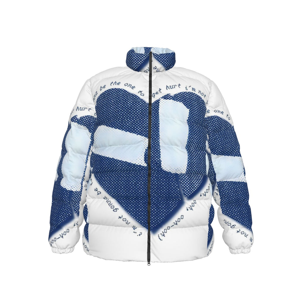 All-Over Print Unisex Stand collar slim down jacket