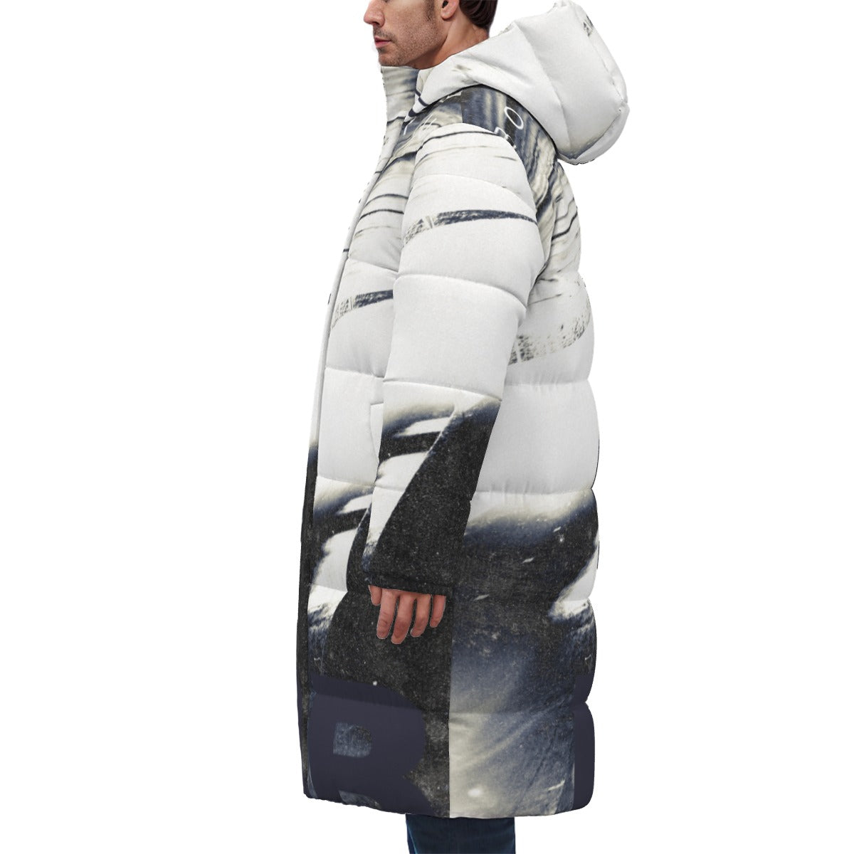 All-Over Print Unisex Long Down Jacket