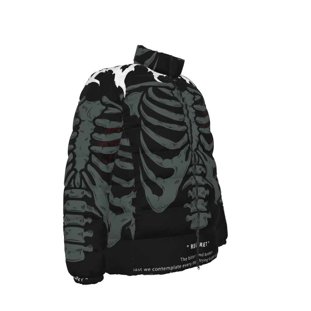 All-Over Print Unisex Stand collar slim down jacket
