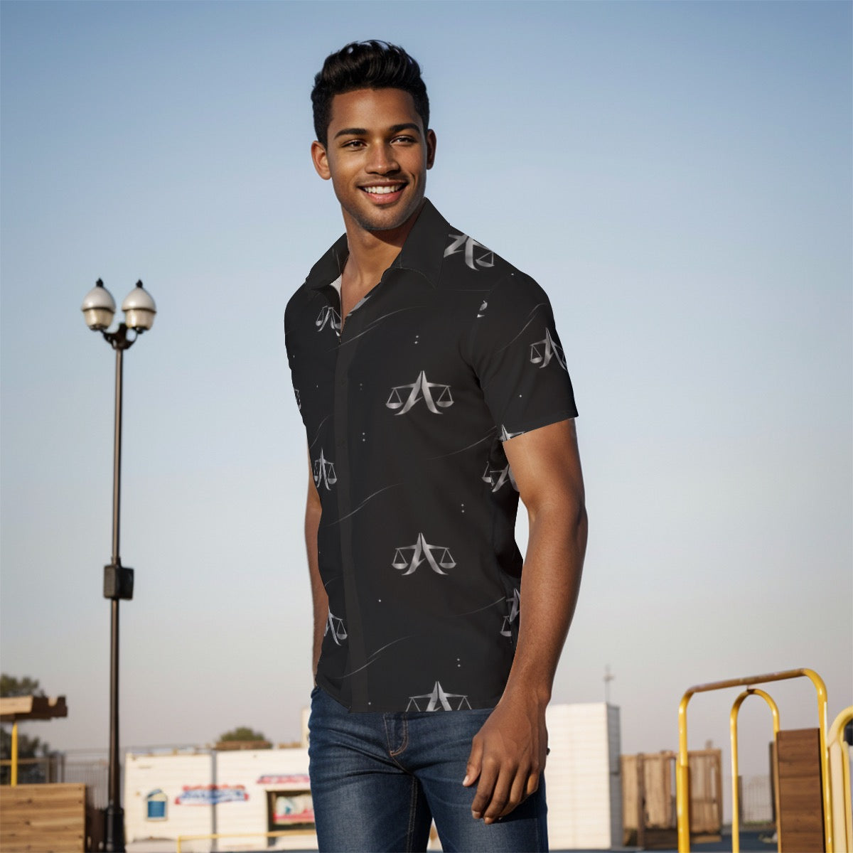 All-Over Print Men's Shirt