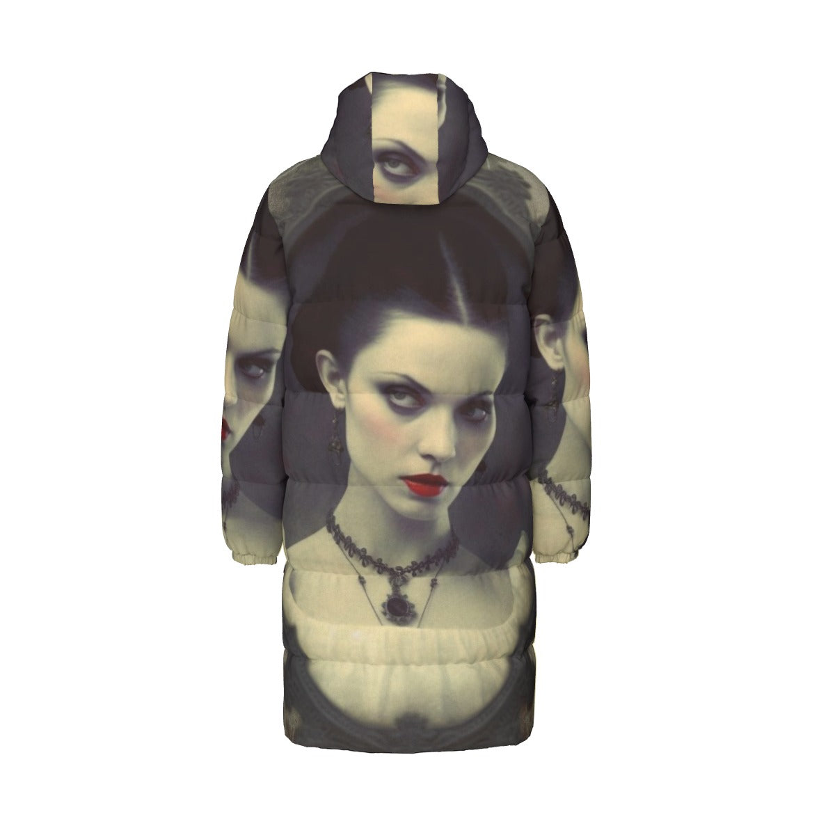 All-Over Print Unisex Long Down Jacket