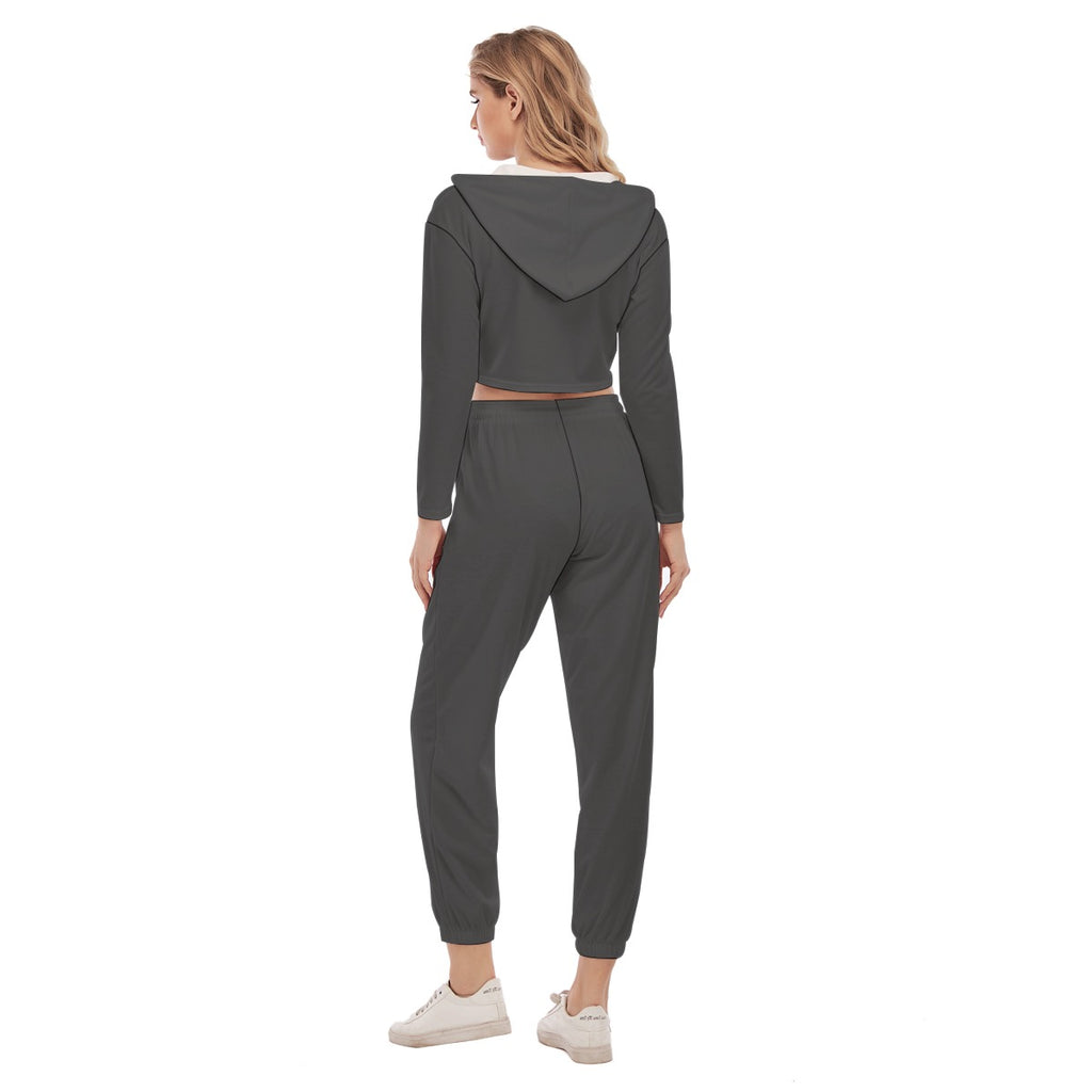 A.MP -  Women's Crop Hoodie Sports Set