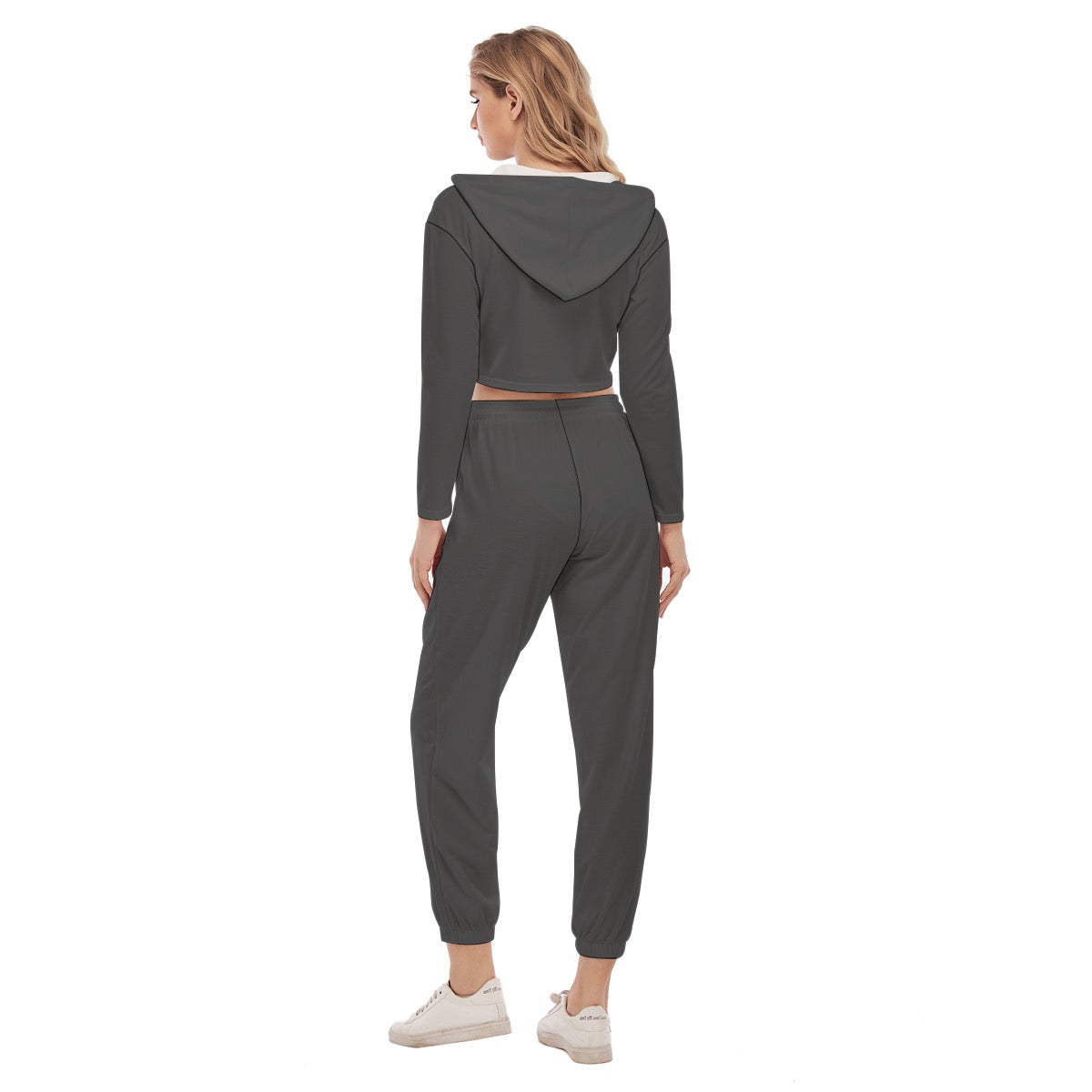 A.MP -  Women's Crop Hoodie Sports Set