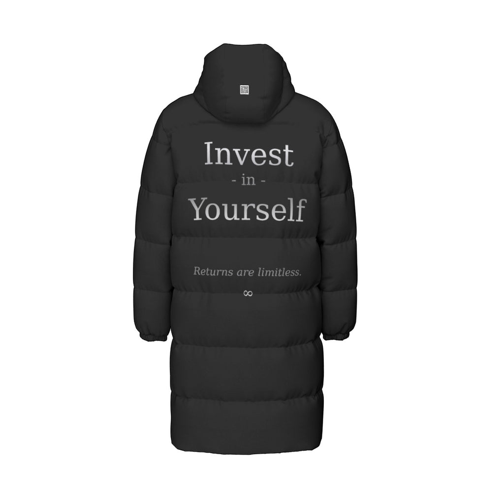 A.MP Invest In Yourself Longline Puffer Jacket — side view