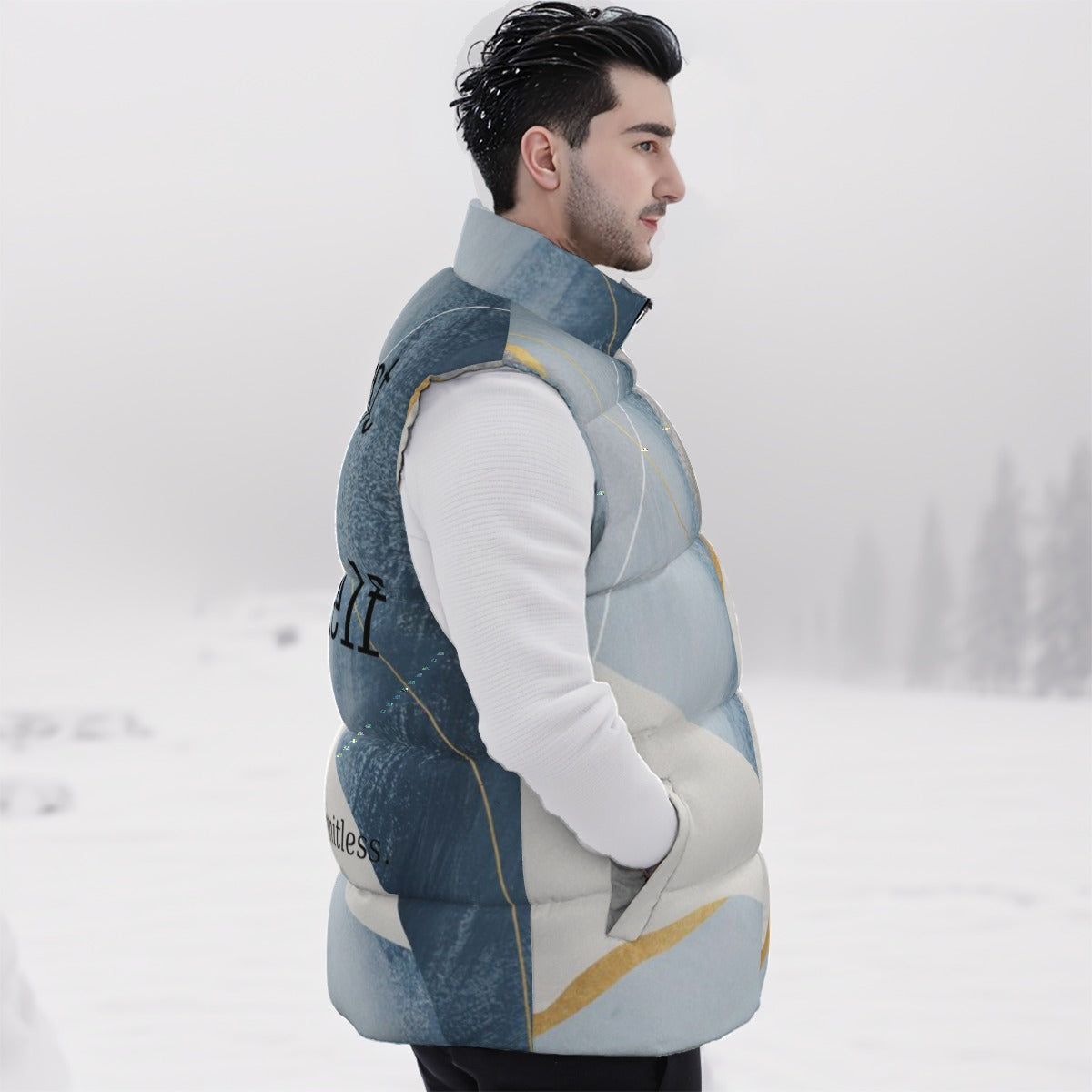 A.MP Invest In Yourself Puffer Gilet — side view