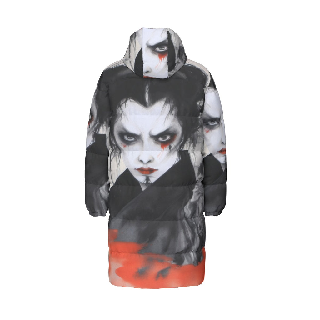 All-Over Print Unisex Long Down Jacket