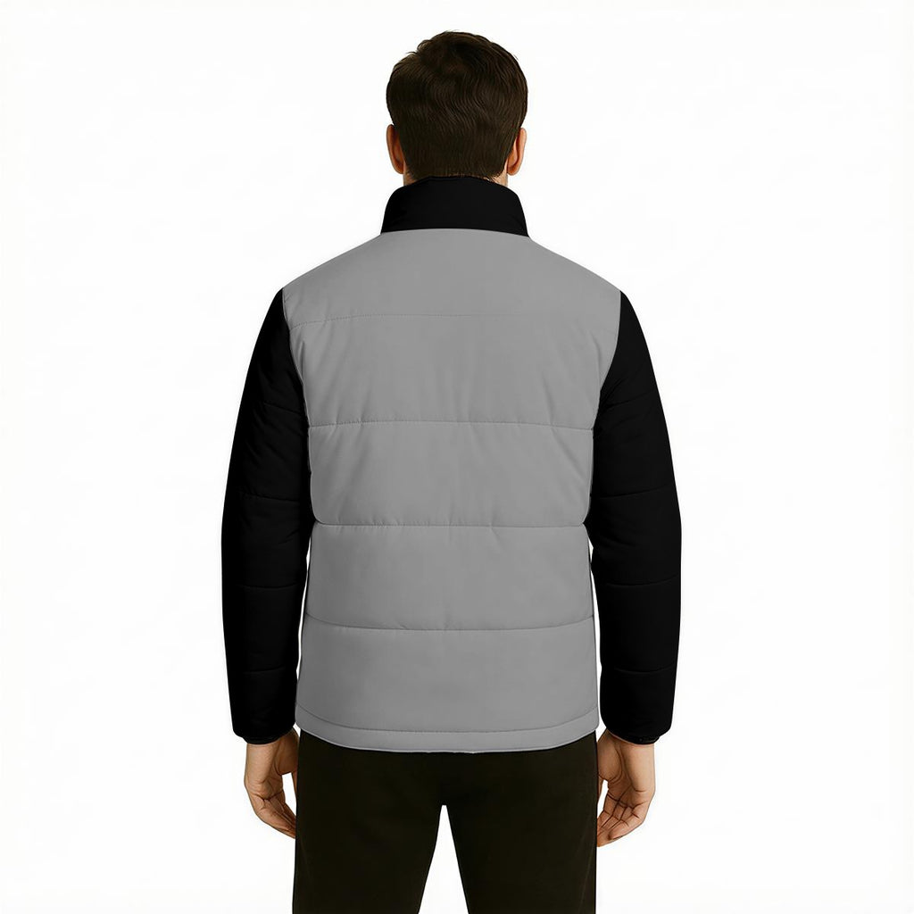 A.MP Luxe Quilted Puffer Jacket – Grey & Black