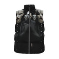 A.MP All-Over Print Unisex Down Vest — 90% duck down puffer gilet, front view