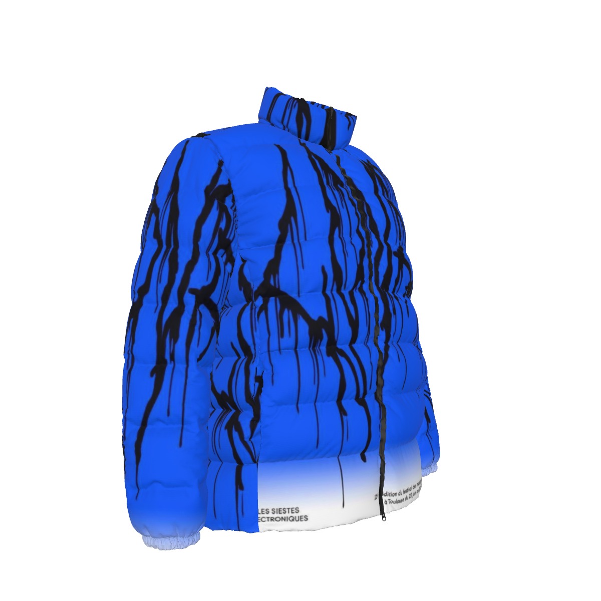All-Over Print Unisex Stand collar slim down jacket