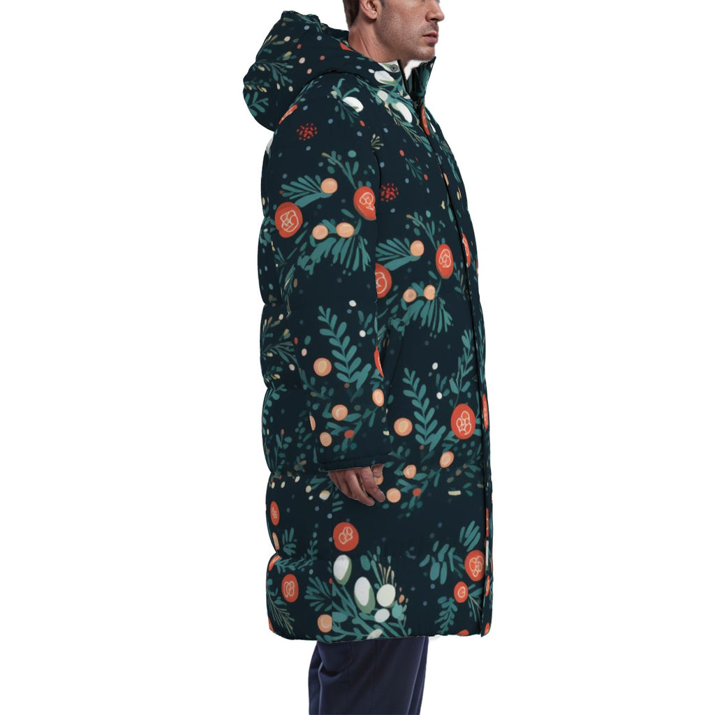 All-Over Print Unisex Long Down Jacket