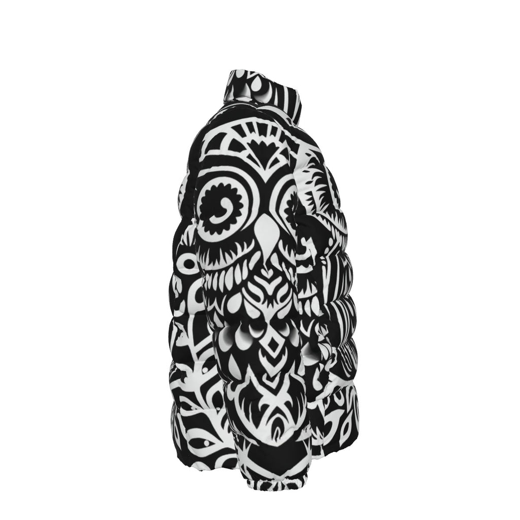 All-Over Print Unisex Stand collar slim down jacket