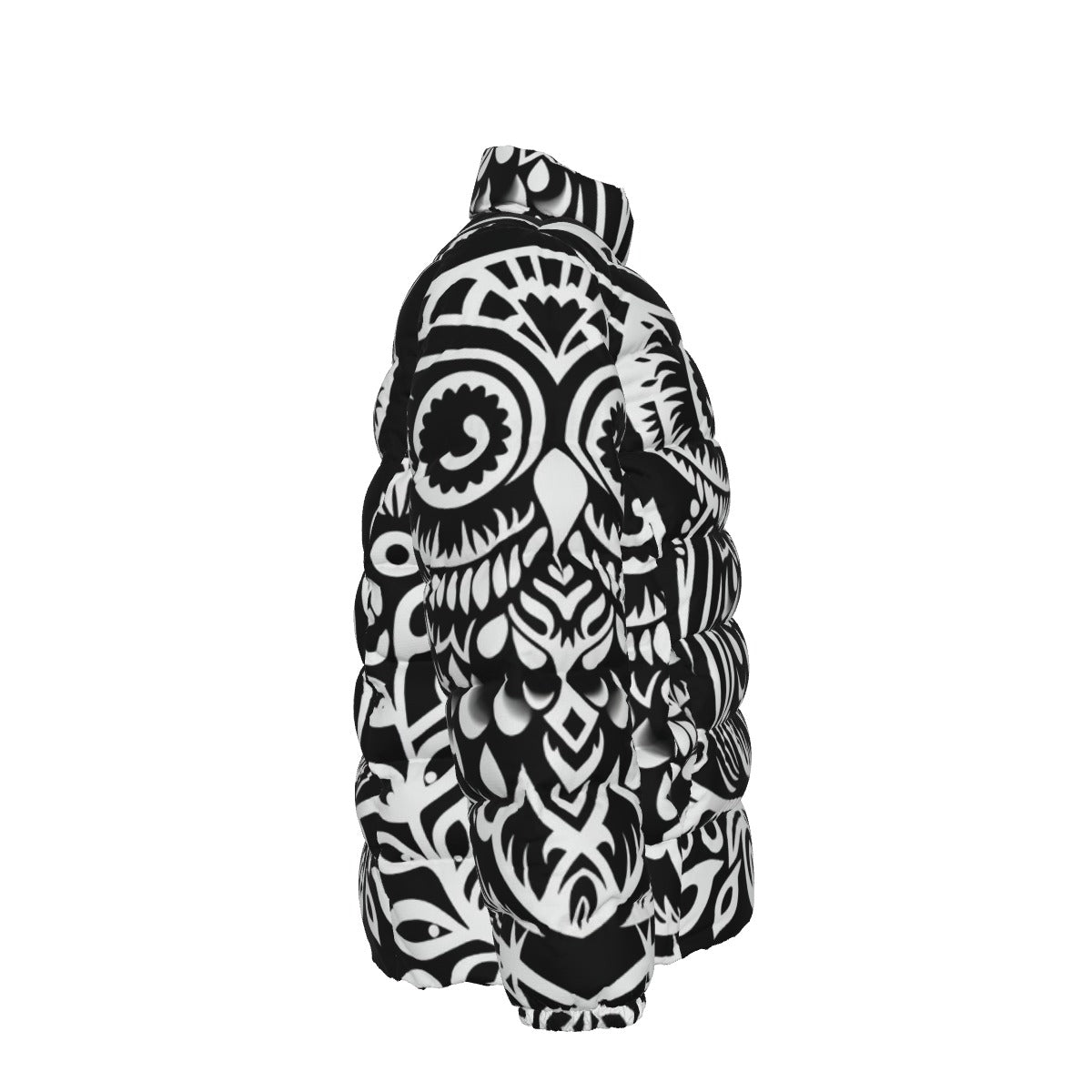 All-Over Print Unisex Stand collar slim down jacket