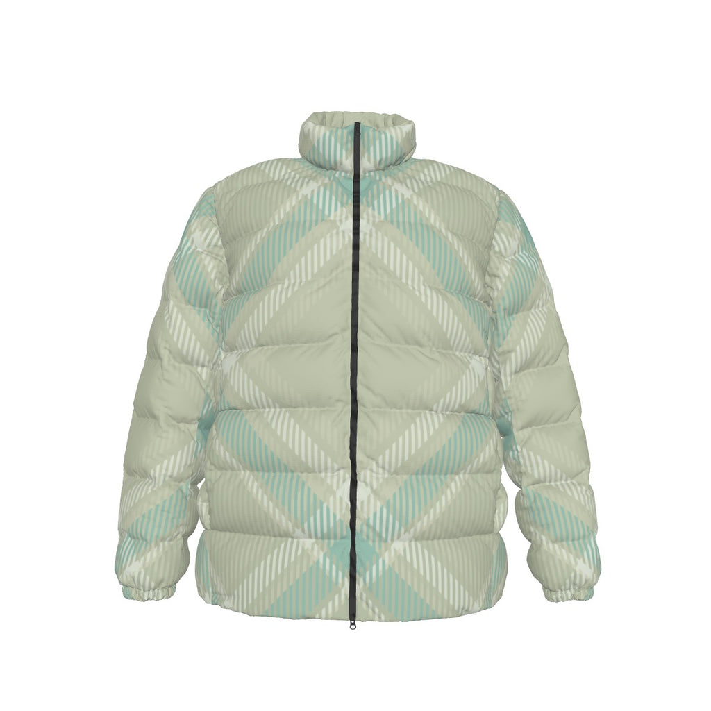 All-Over Print Unisex Stand collar slim down jacket