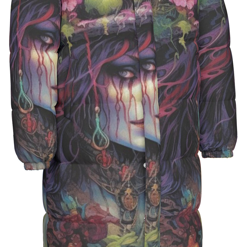 All-Over Print Unisex Long Down Jacket