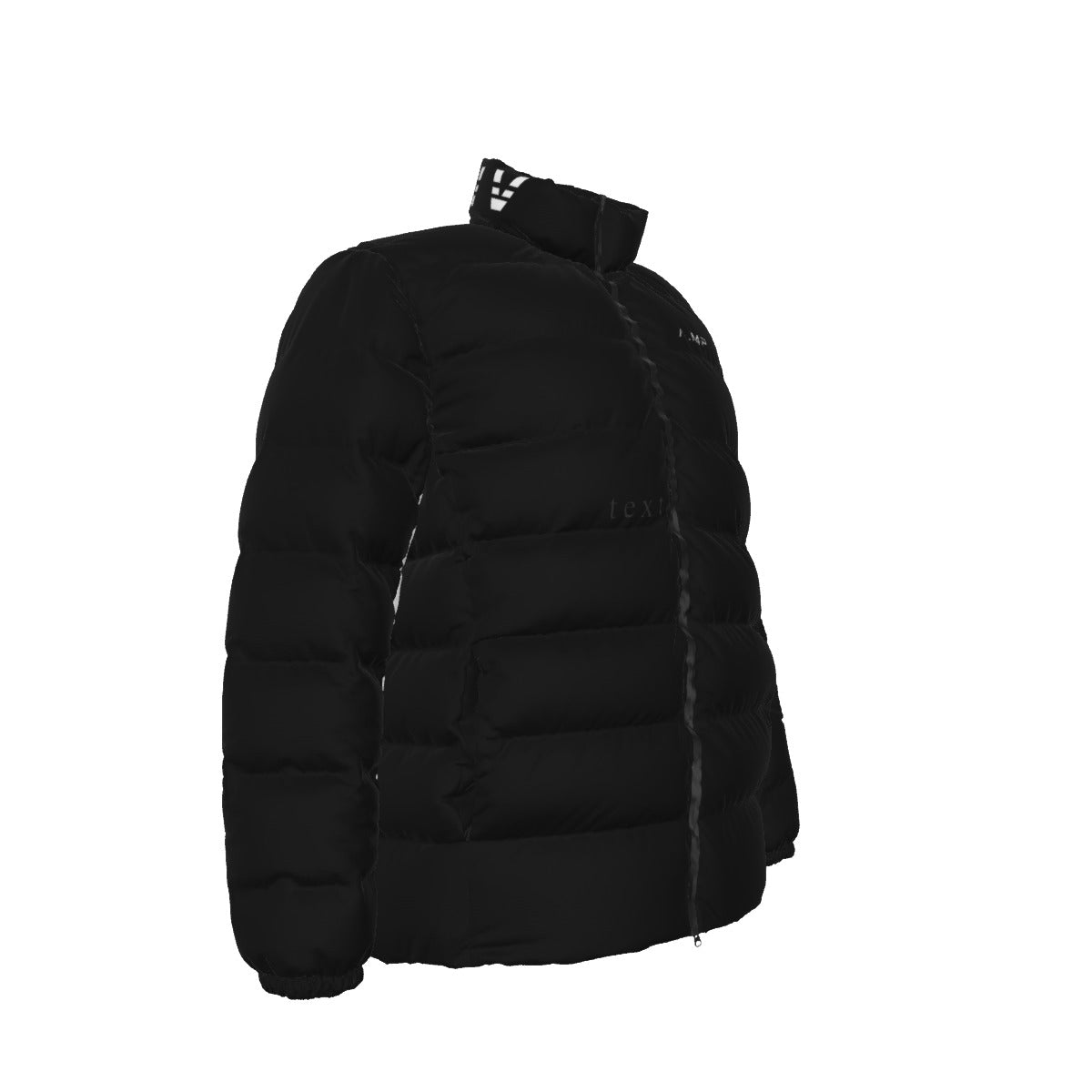 All-Over Print Unisex Stand collar slim down jacket