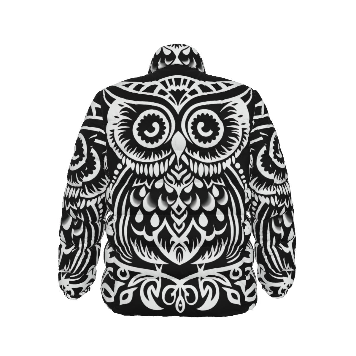 All-Over Print Unisex Stand collar slim down jacket