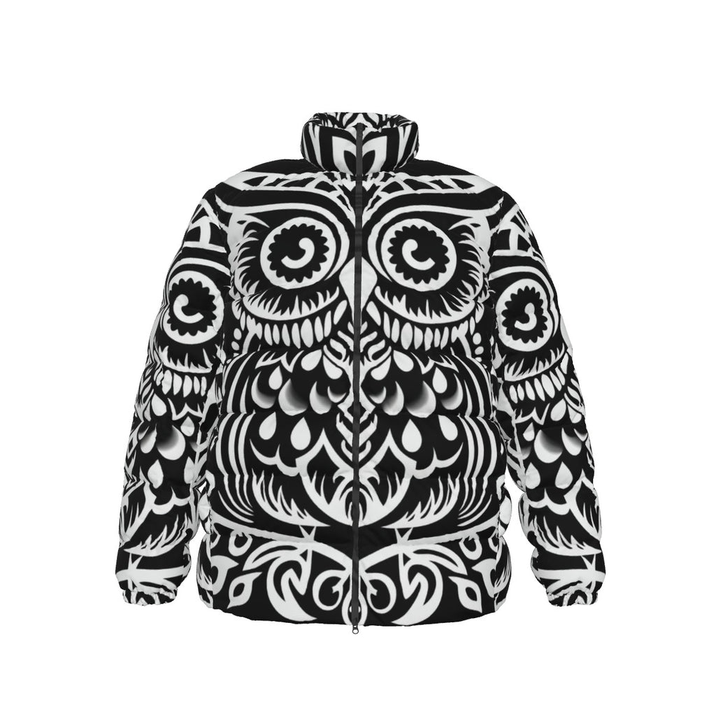 All-Over Print Unisex Stand collar slim down jacket
