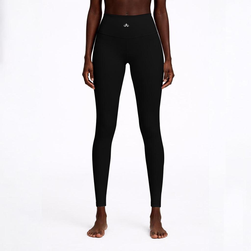 A.MP Women's High-Waisted Print Leggings (Design 3) – close-up detail
