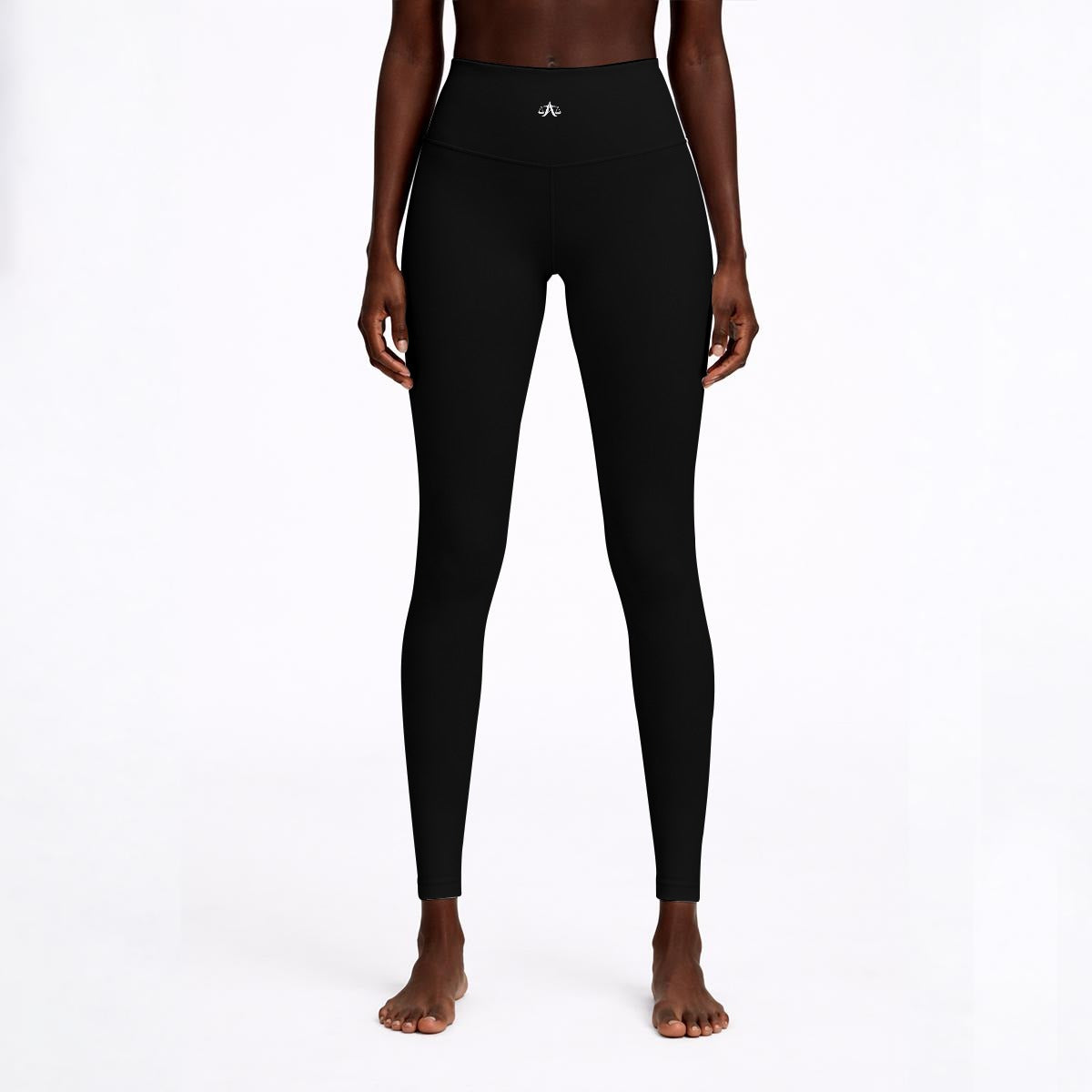 A.MP Women's High-Waisted Print Leggings (Design 3) – close-up detail