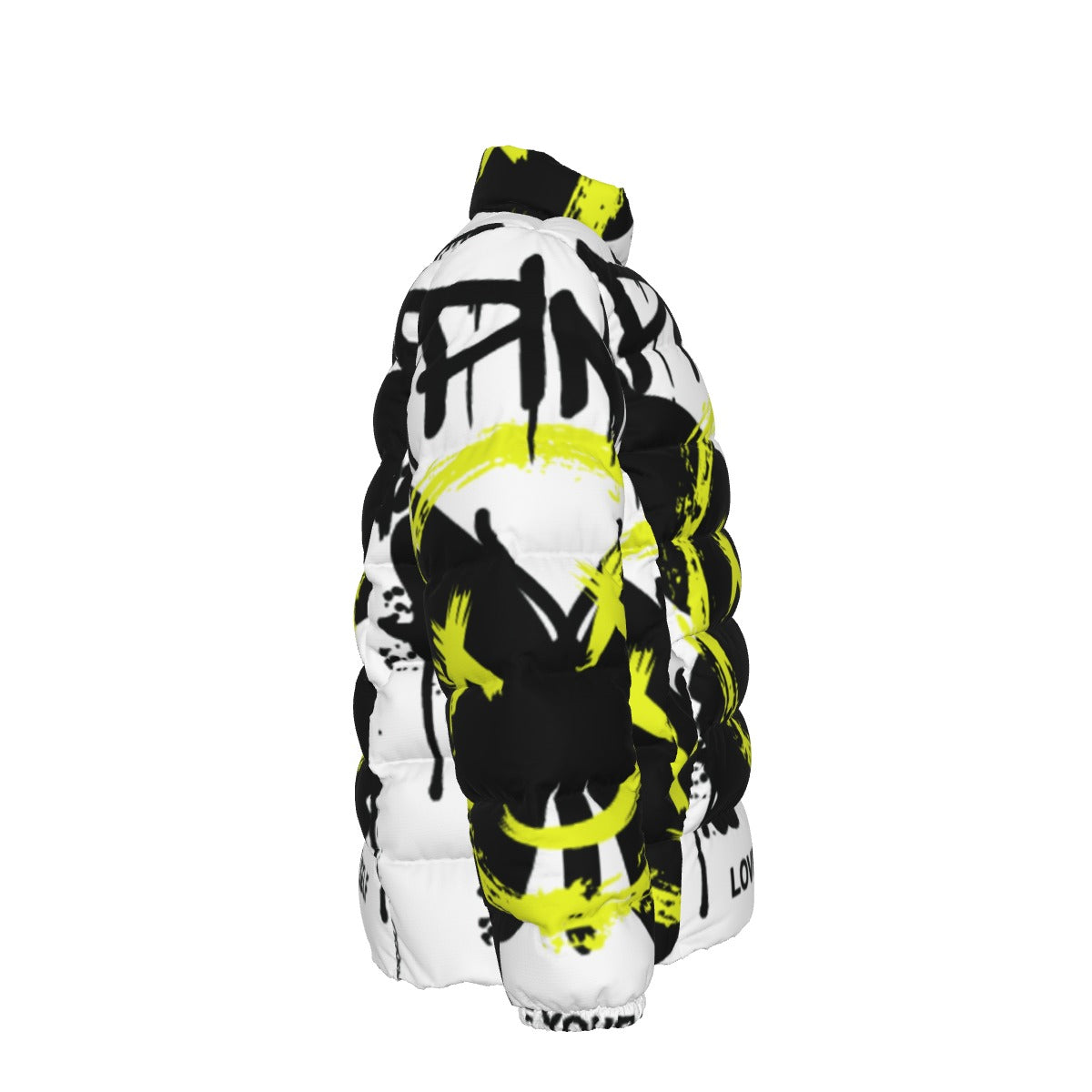 All-Over Print Unisex Stand collar slim down jacket