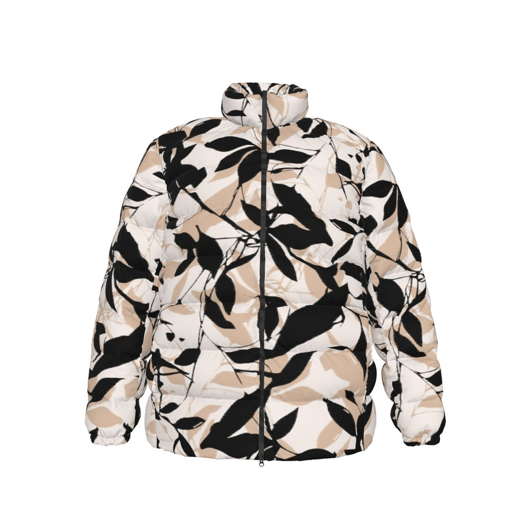 All-Over Print Unisex Stand collar slim down jacket