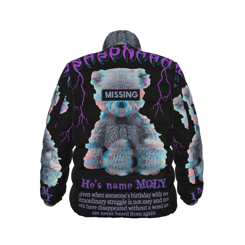 All-Over Print Unisex Stand collar slim down jacket