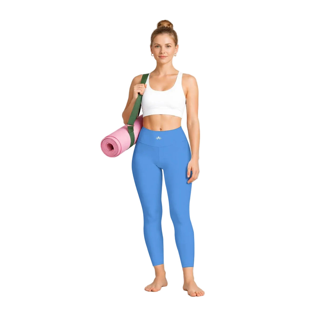 A.MP Women's High-Waisted Print Leggings (Design 2) – close-up detail