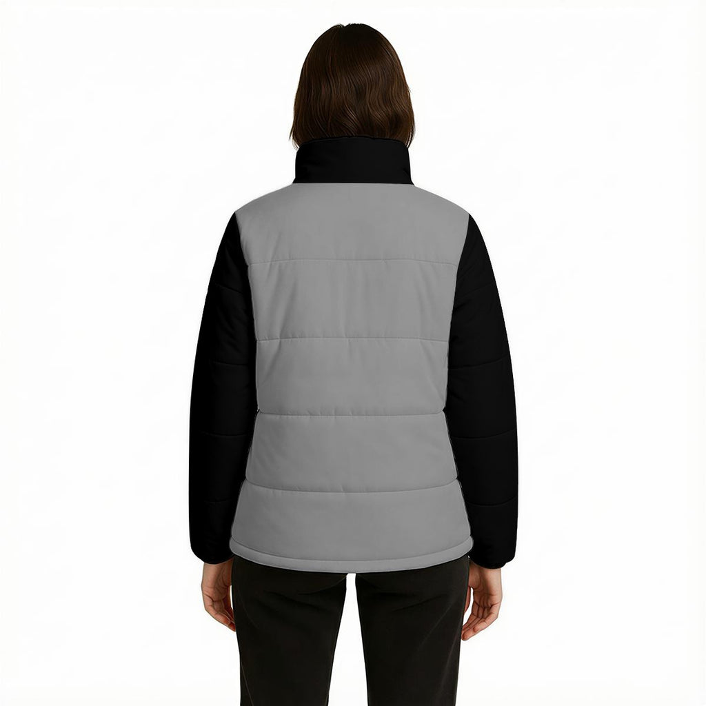 A.MP Luxe Quilted Puffer Jacket – Grey & Black