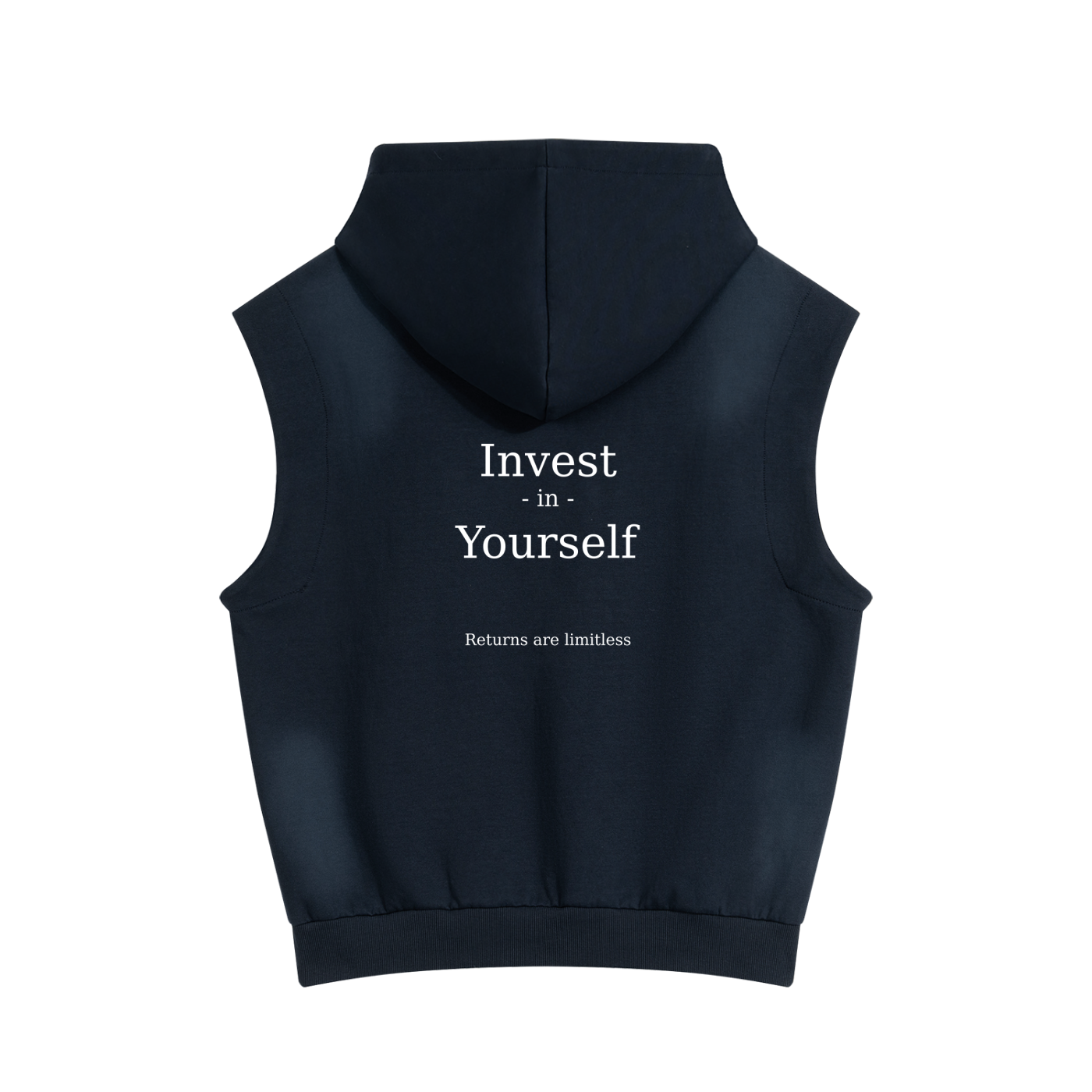 A.MP Grommet Sleeveless Hoodie — pocket stud detail