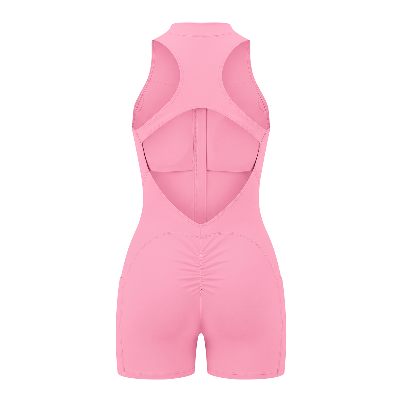 A.MP Women's Quarter-Zip Yoga Romper — black colour option