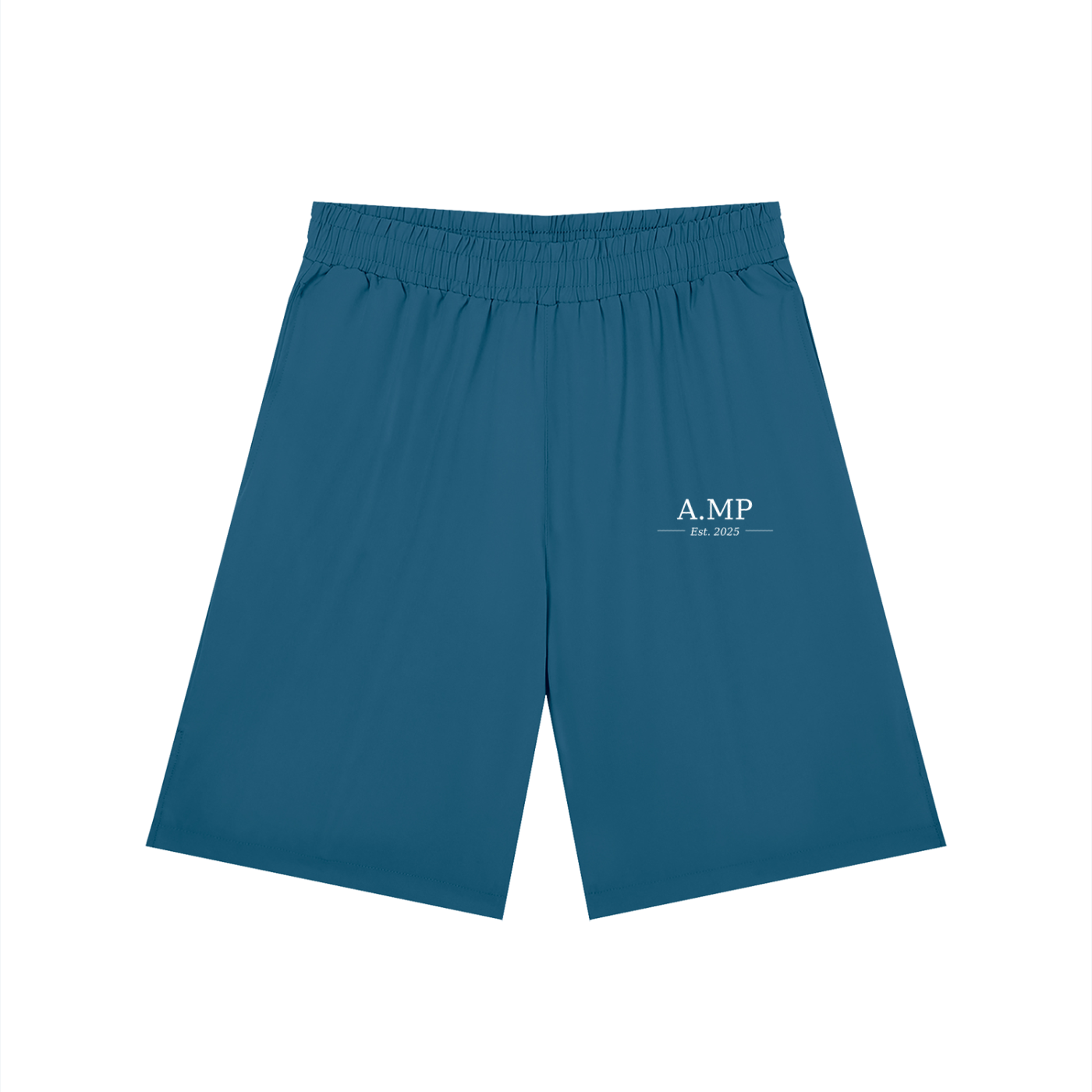 A.MP - Men’s Solid Elastic Waist Shorts
