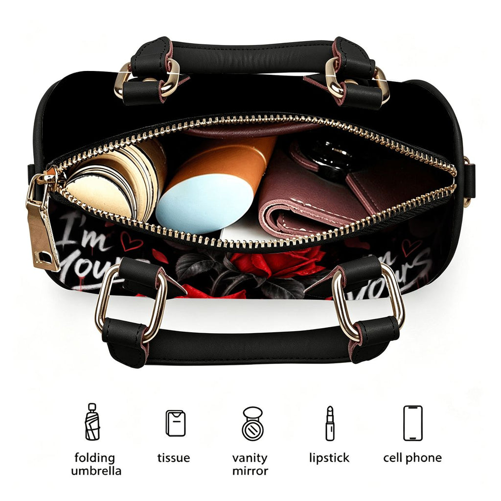 A.MP PU leather barrel crossbody bag