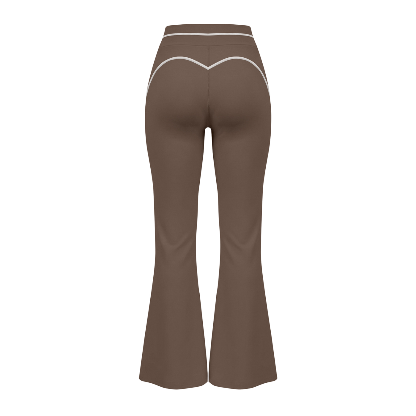 A.MP Women's High-Rise Flared Yoga Pants, flared full-length activewear trousers