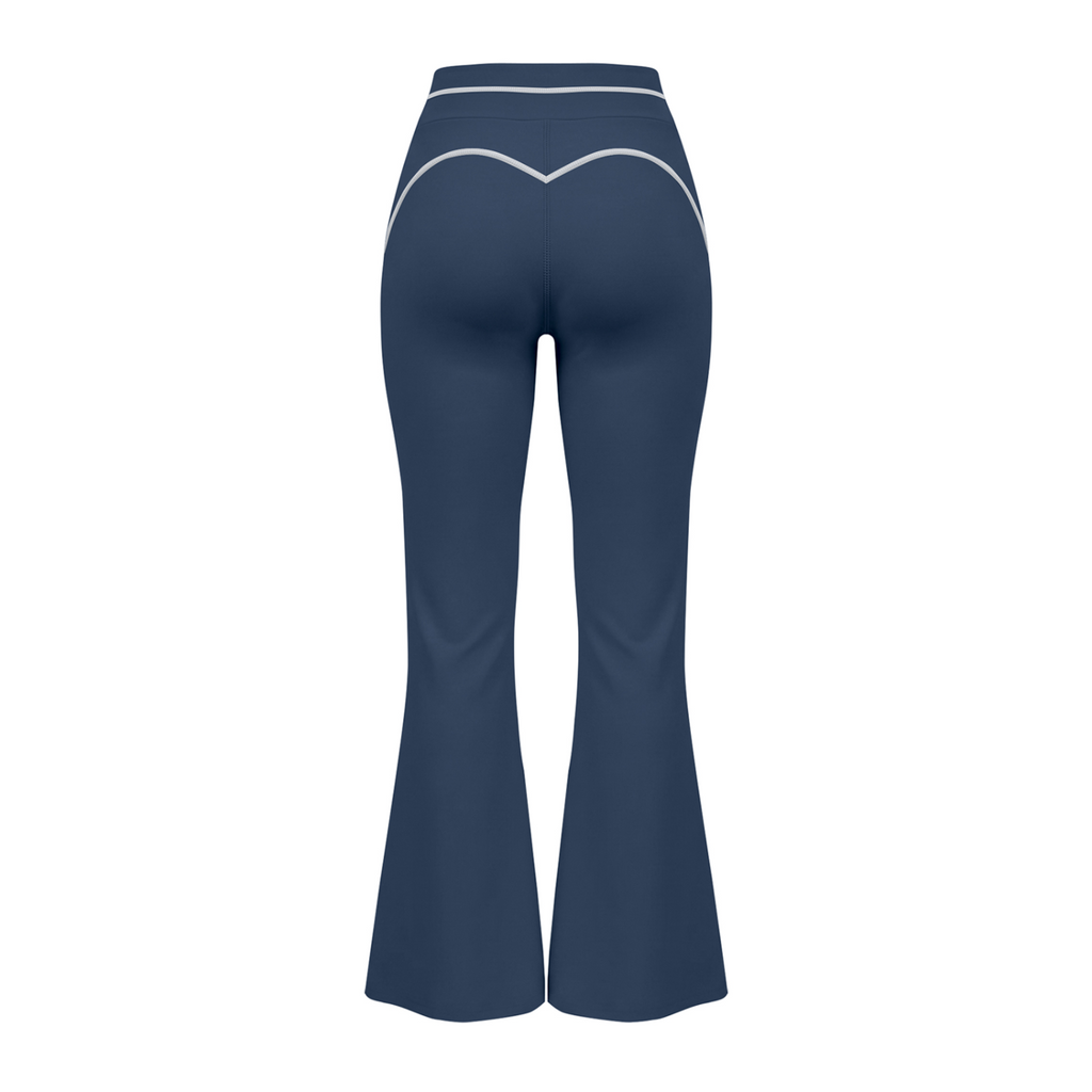 A.MP Women's High-Rise Flared Yoga Pants, shape-retaining four-way stretch fabric