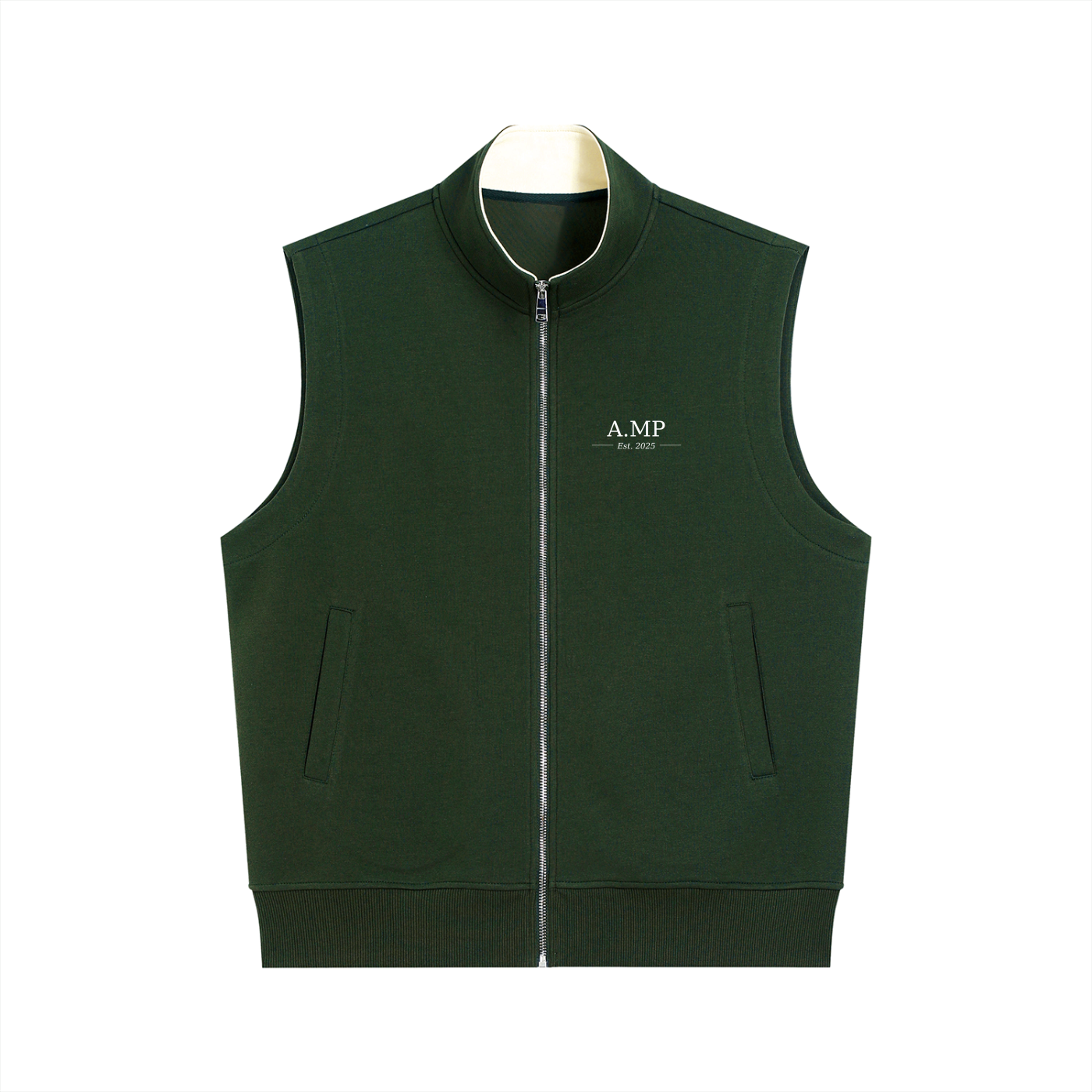 A.MP Heavyweight Zip Vest — colour option