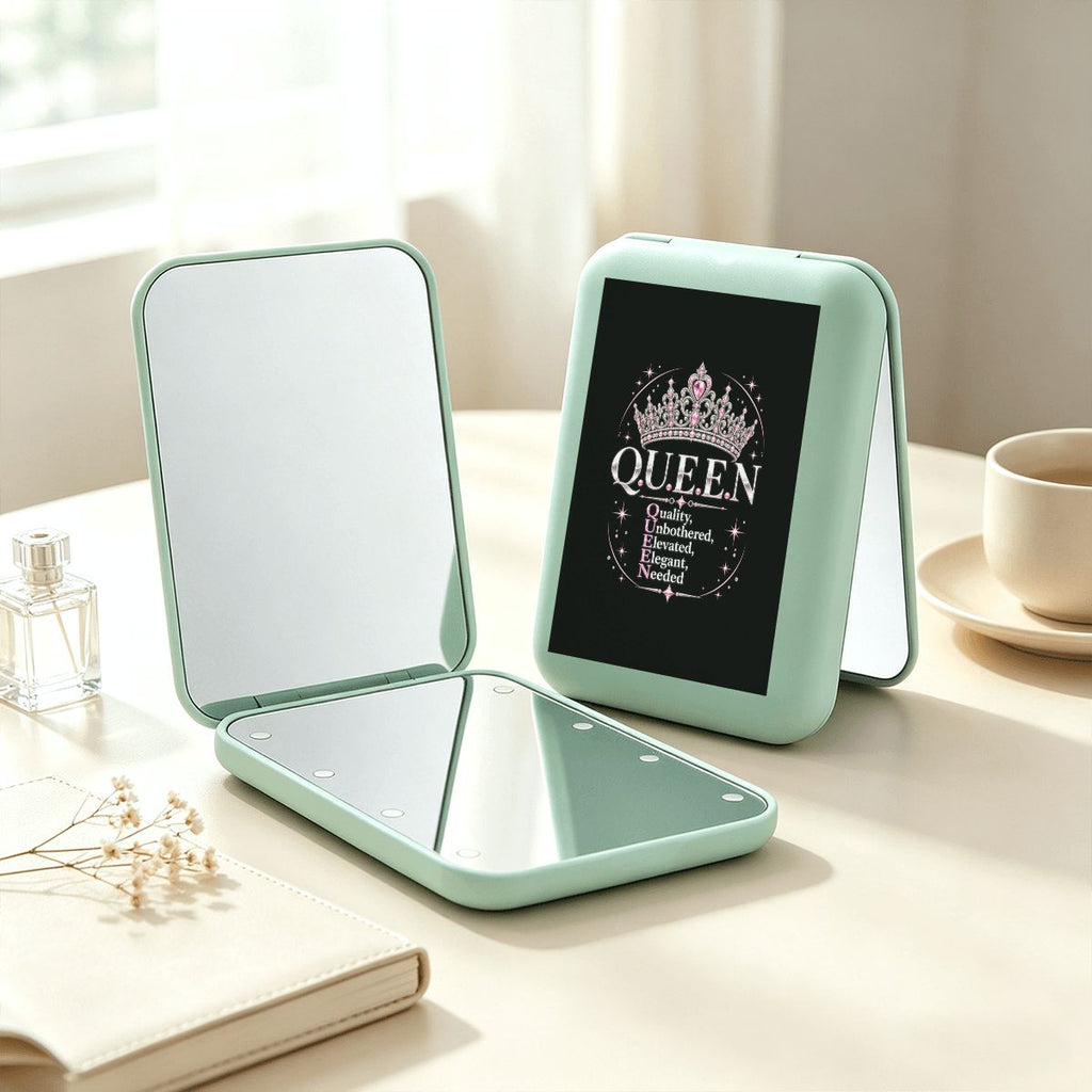 A.MP LED compact folding makeup mirror