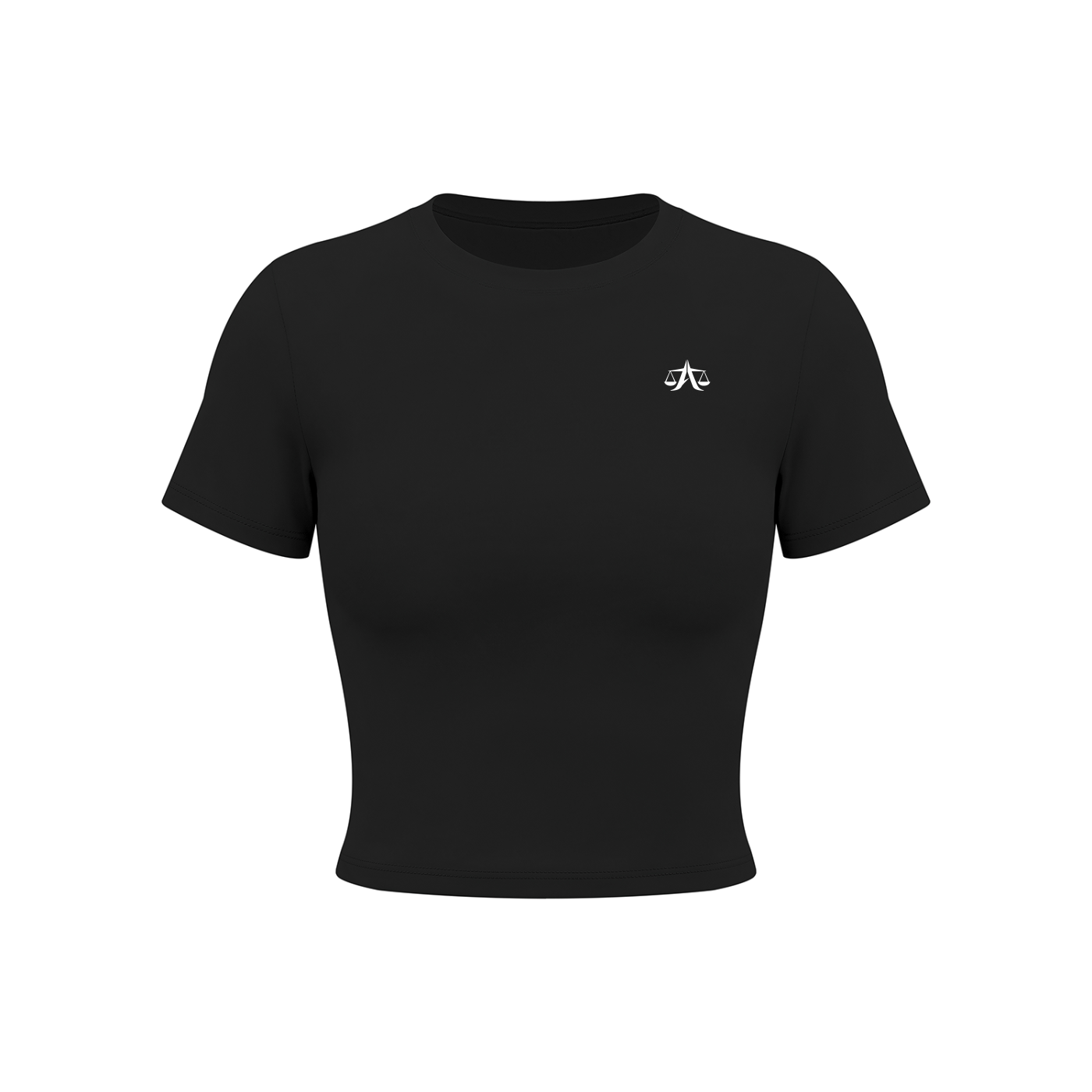 A.MP Sculpt Performance Crop T-Shirt — fit detail