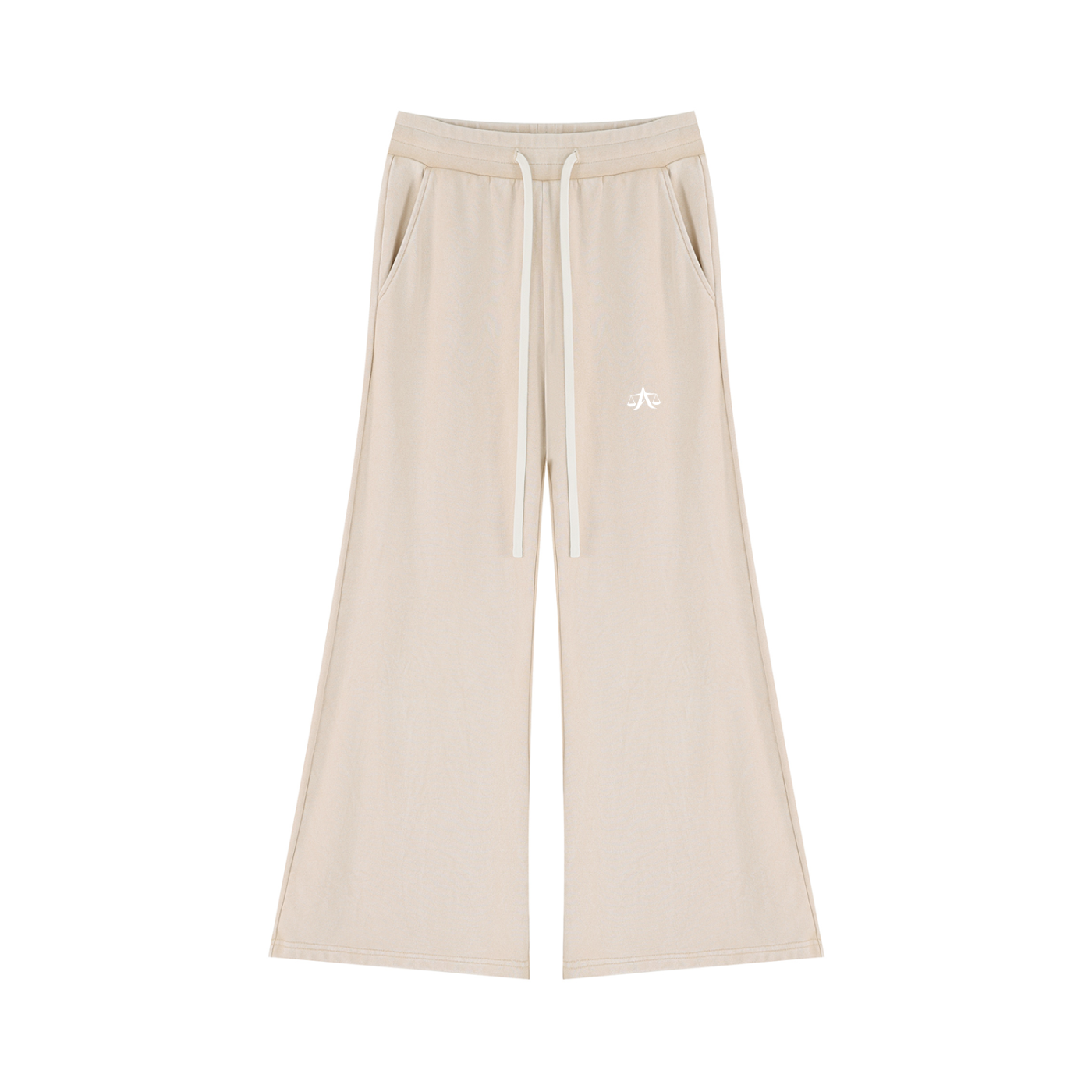A.MP Mineral Wash Flared Sweatpants — wash detail