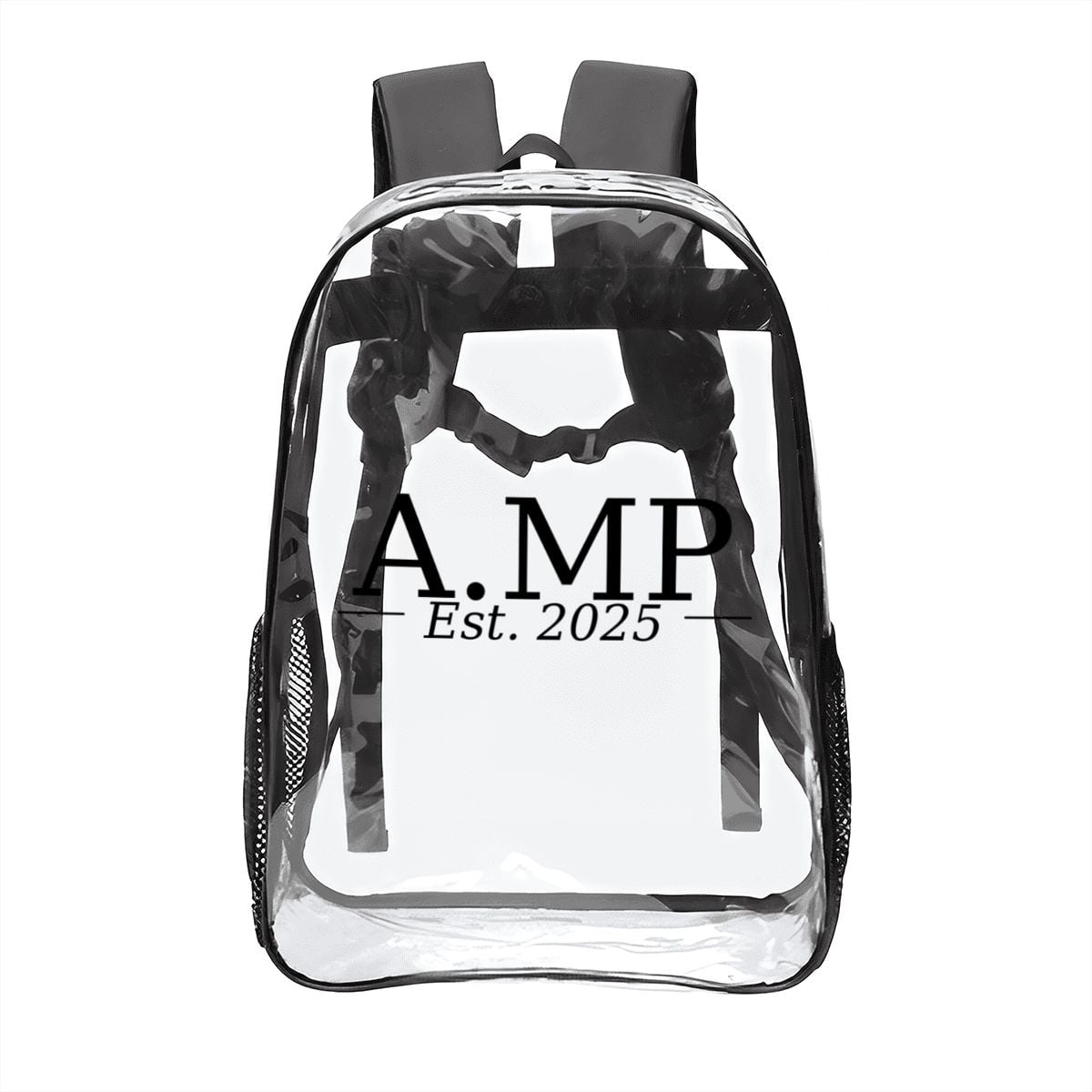 A.MP Clear Essentials Backpack — side view
