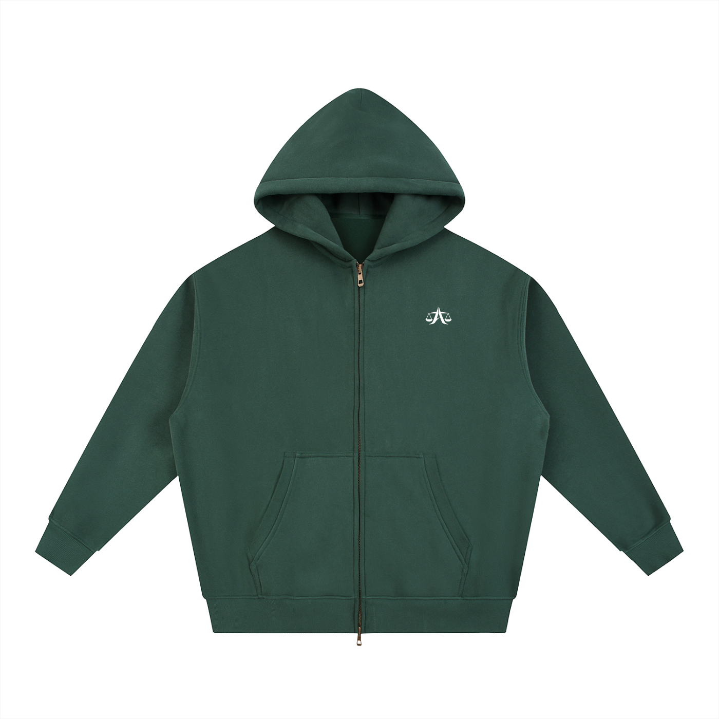 A.MP SAGE Signature Zip Hoodie — fit detail